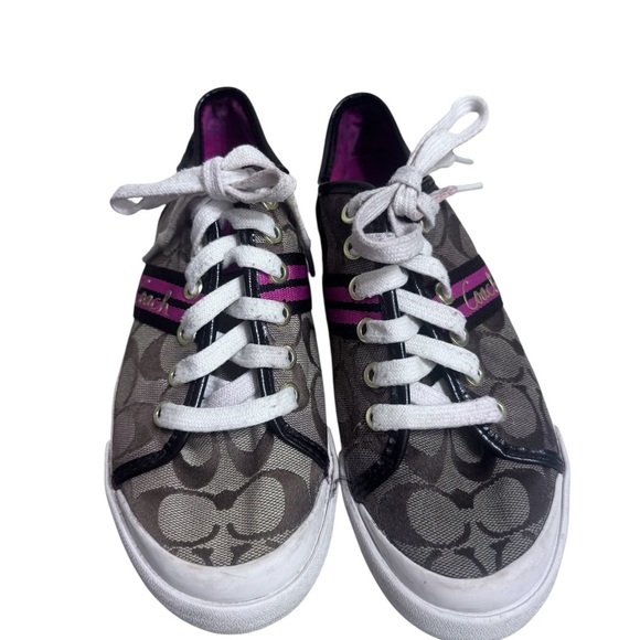 Coach Brown and Pink Sneakers - Picture 2 of 6